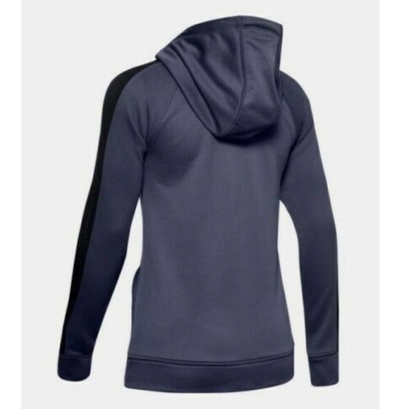 Under Armor Fitted‎ Full Zip Blue Hoodie Logo Womens Size S - Picture 1 of 16